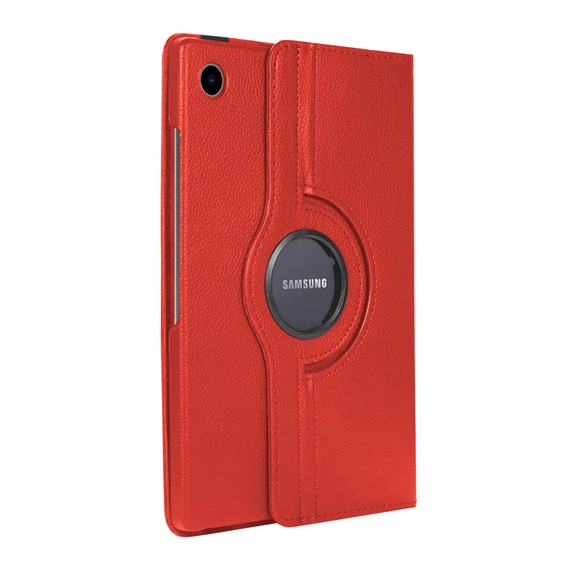 CaseUp Samsung Galaxy Tab A8 X200 Kılıf 360 Rotating Stand Kırmızı 2